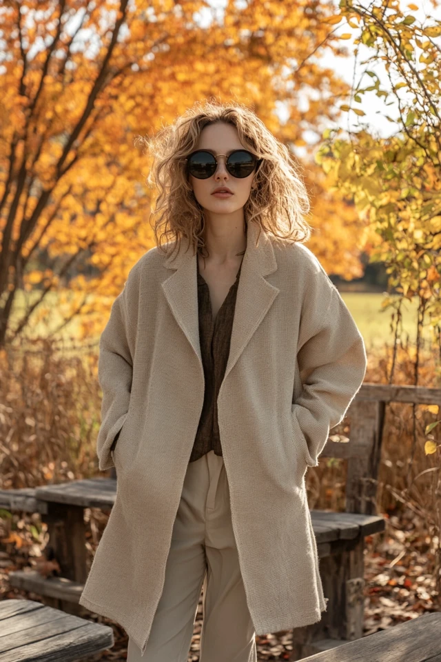 Relaxed Tunic Coats for Effortless Layers