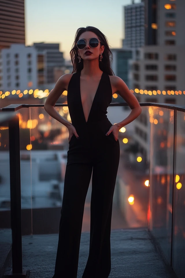 Fitted Jumpsuits with Hourglass Silhouettes