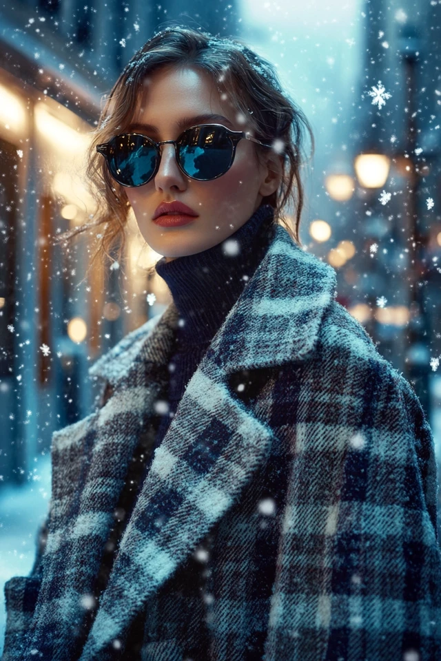 Oversized Plaid Coats for Winter Classics