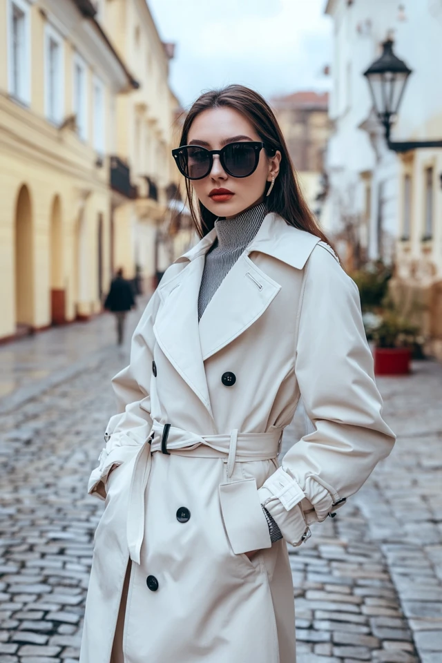 A-Line Trench Coats for Feminine Outerwear