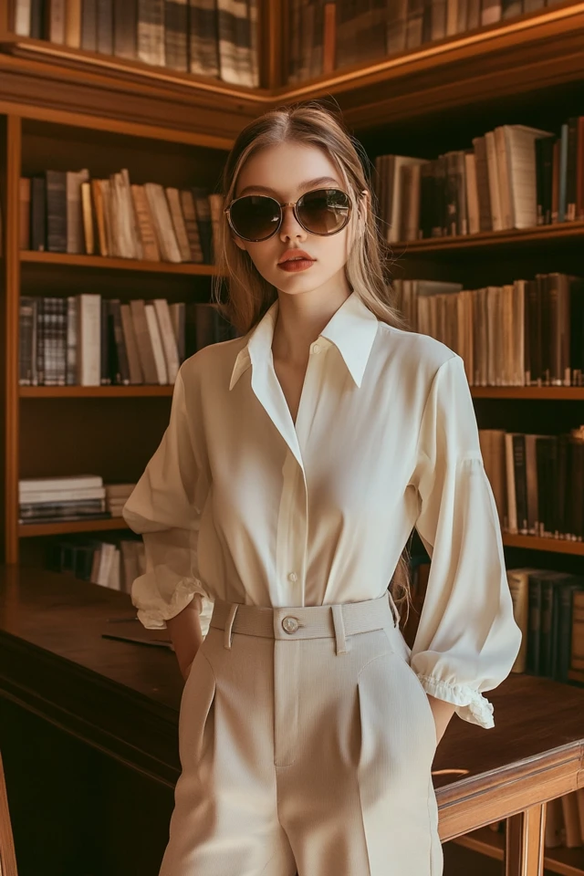 Minimalist Study Group Outfits with Tailored Pants: Effortless Sophistication for Academic Focus