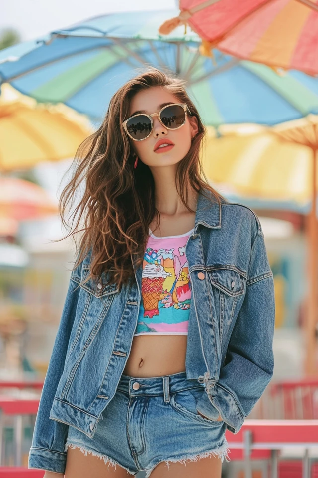 Casual Ice Cream Date Outfits with Denim Jackets: Effortless Style for Sweet Moments