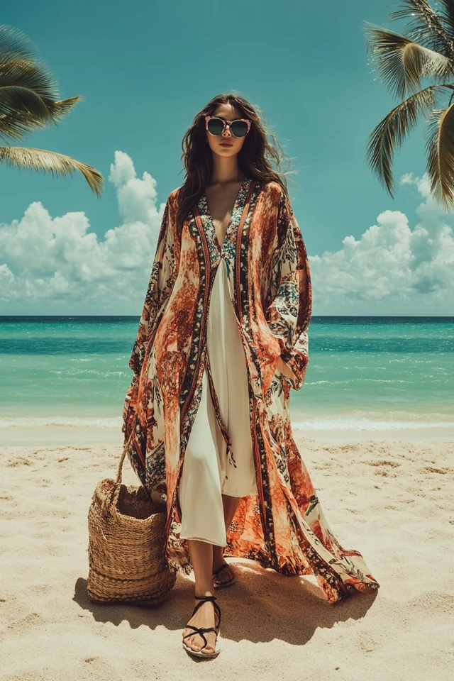 Breezy Kaftans for Vacation-Ready Outfits
