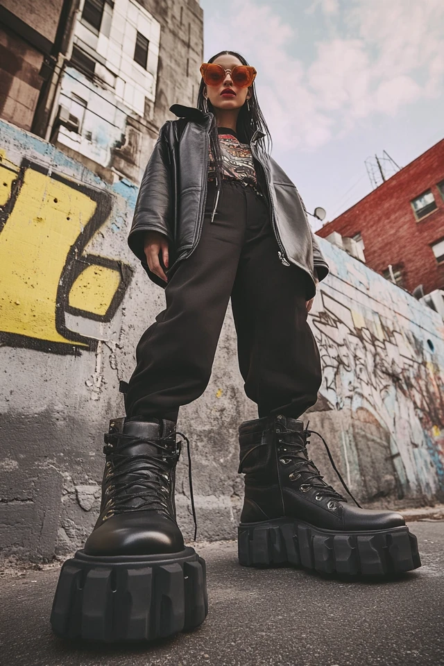Statement Chunky Boots for Edgy Outfits