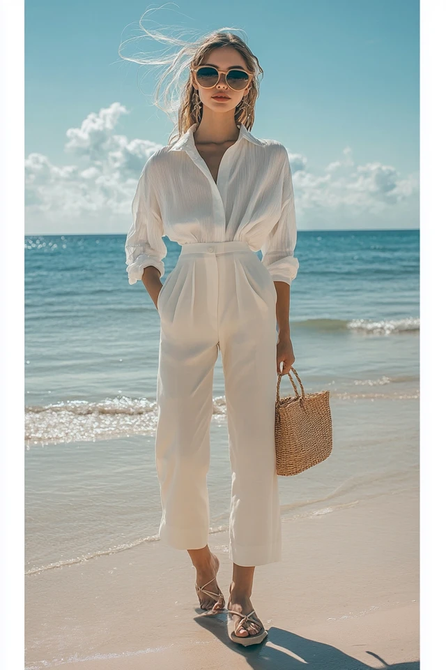 Tailored Capris for Warm Weather Elegance