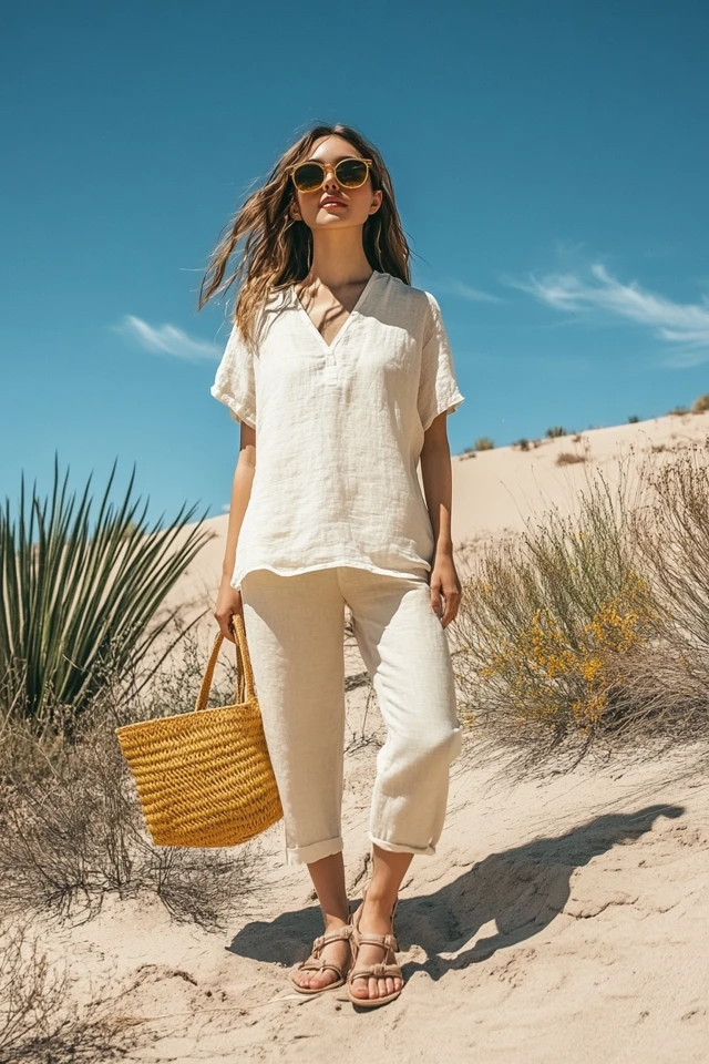 Relaxed Linen Tunics for Dry, Hot Climates