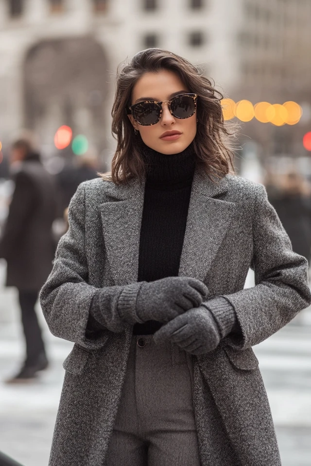 Fitted Knit Gloves for Icy Winter Commutes