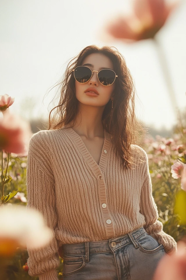 Relaxed Henley Sweaters for Cool Spring Evenings