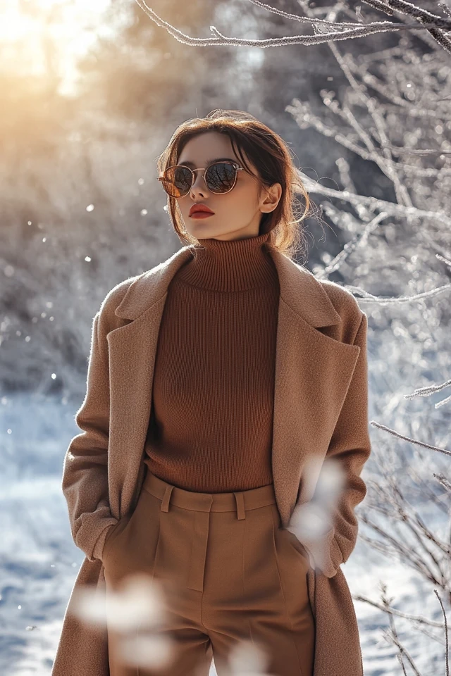 Warm Turtleneck Tops for Icy Winter Weather