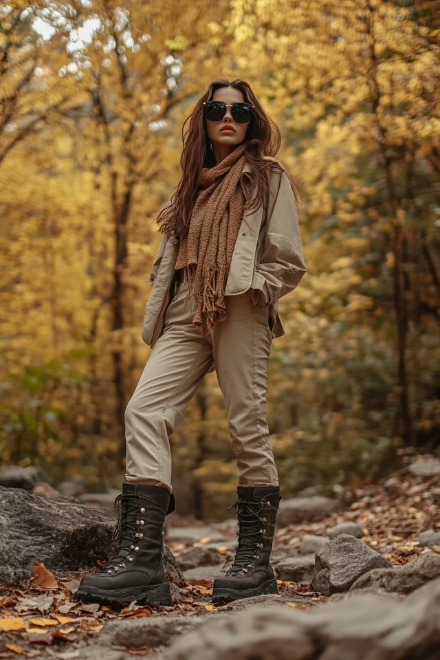 Durable Ankle Boots for Muddy Fall Trails