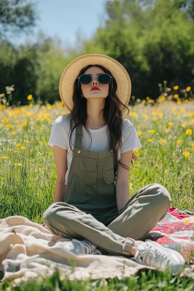 Relaxed Overalls for Casual Outdoor Weather
