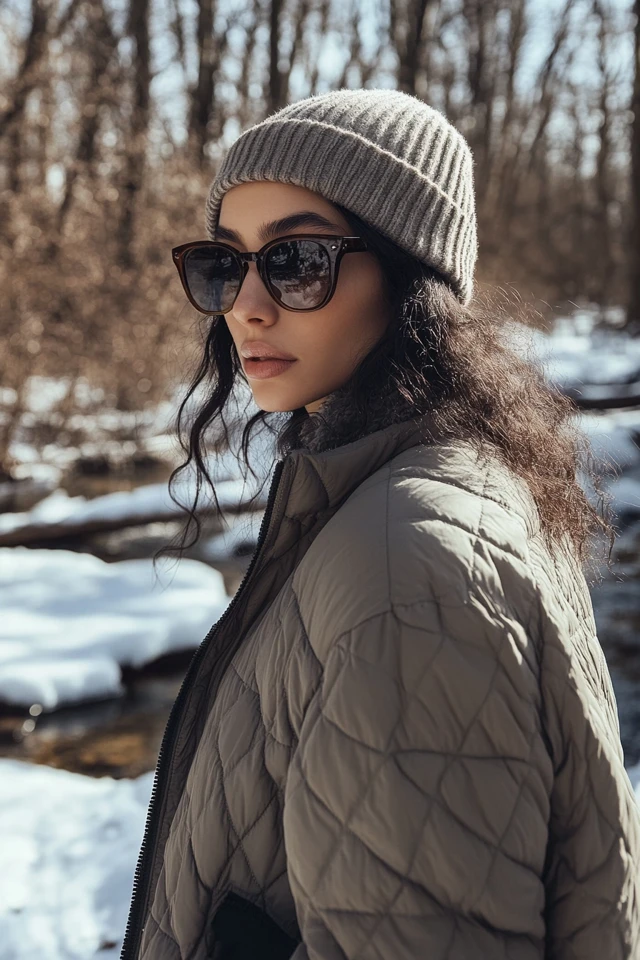Neutral Beanies for Crisp Winter Hikes