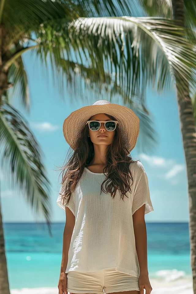 UV-Protective Tunic Tops for High Sun Intensity