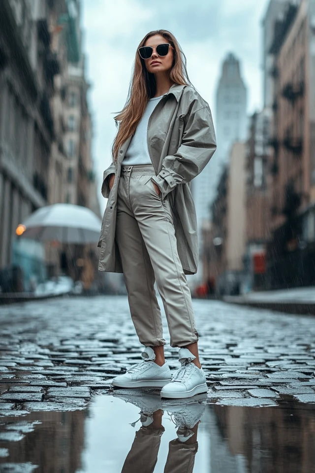 Rainproof High-Tops for Stylish Wet Day Outfits