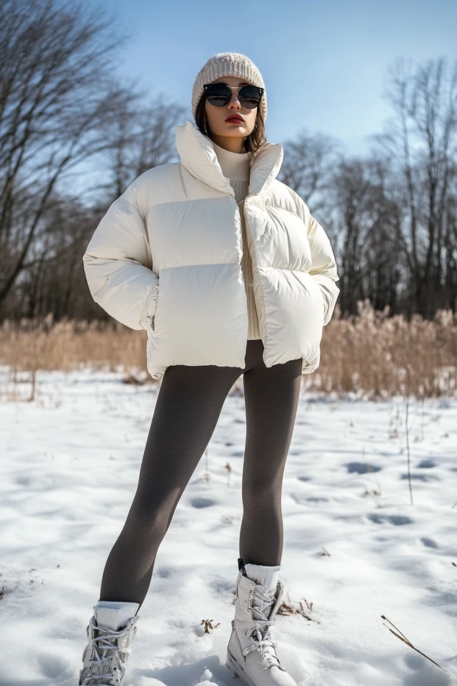 Oversized Puffers for Windy Outdoor Winter Adventures