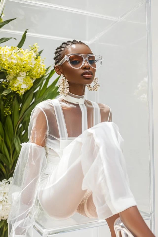 Styling Transparent Heels with Matching Accessories