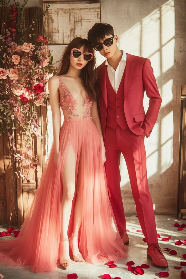 Matching Couples Outfits for Valentine’s Celebrations