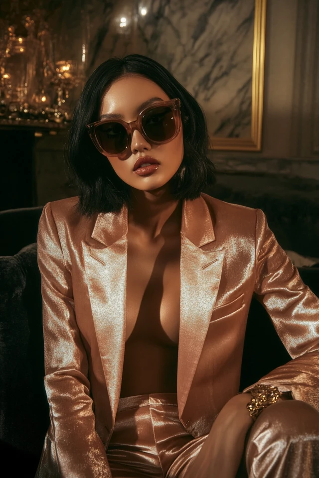 Pairing Satin and Velvet Blazers for Evening Looks