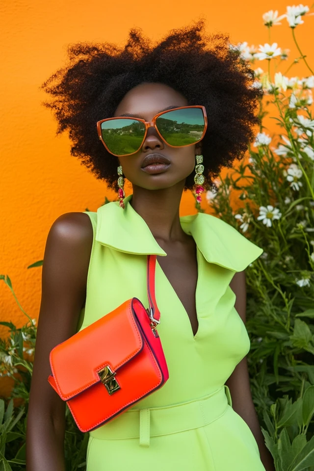 Bold Accessories in Neon Hues for Summer Pops