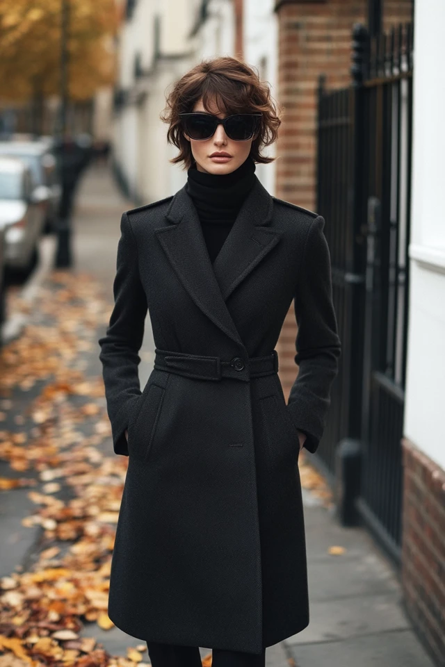 Longline Coats with Structured Silhouettes