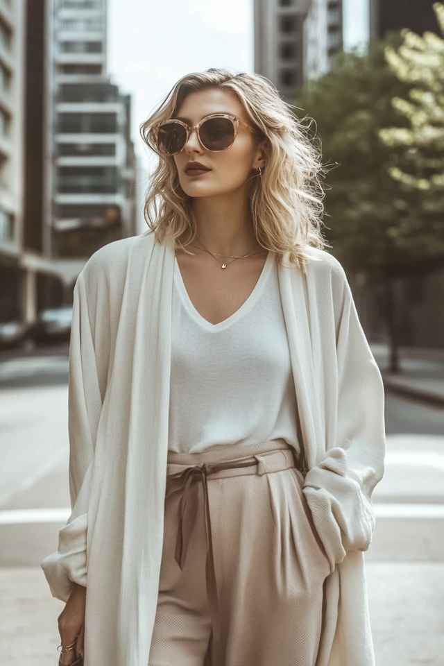 Duster Jackets with Relaxed Drapes