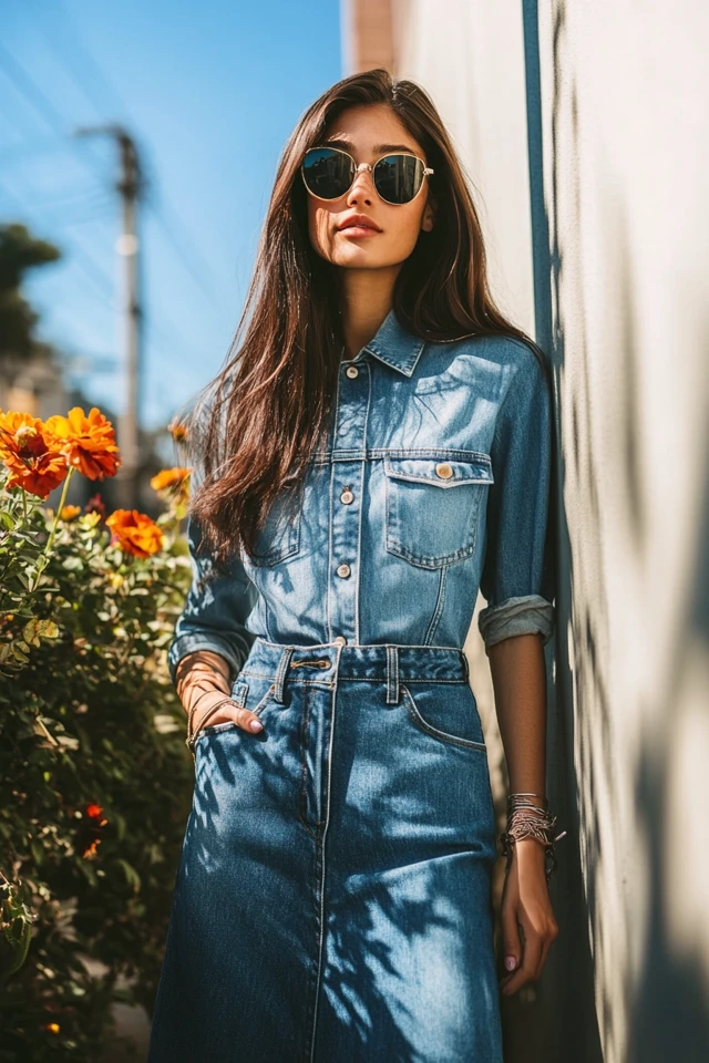 Button-Front Denim Skirts for Casual Days