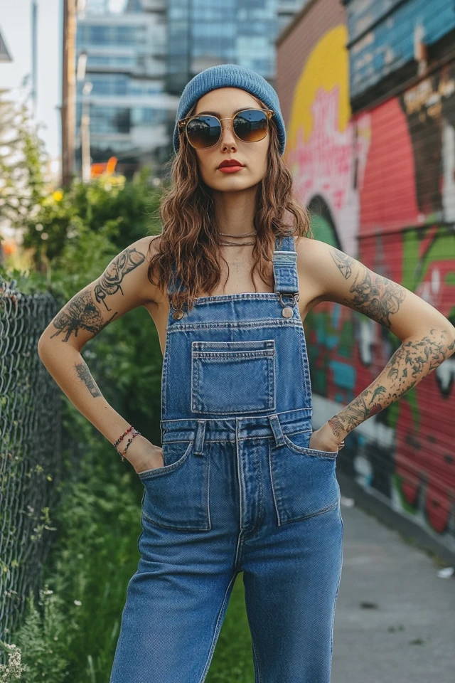 Relaxed Denim Overalls for Weekend Wear