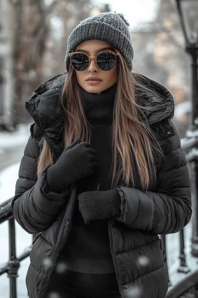 Soft Puffer Gloves for Icy Morning Commutes
