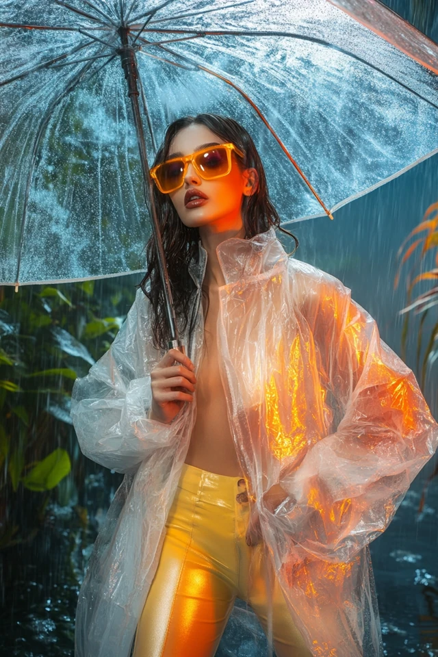 Transparent Raincoats for Stylish Showers