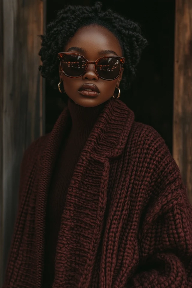 Chocolate and Burgundy Pairings for Cozy Knitwear: A Warm and Elegant Duo