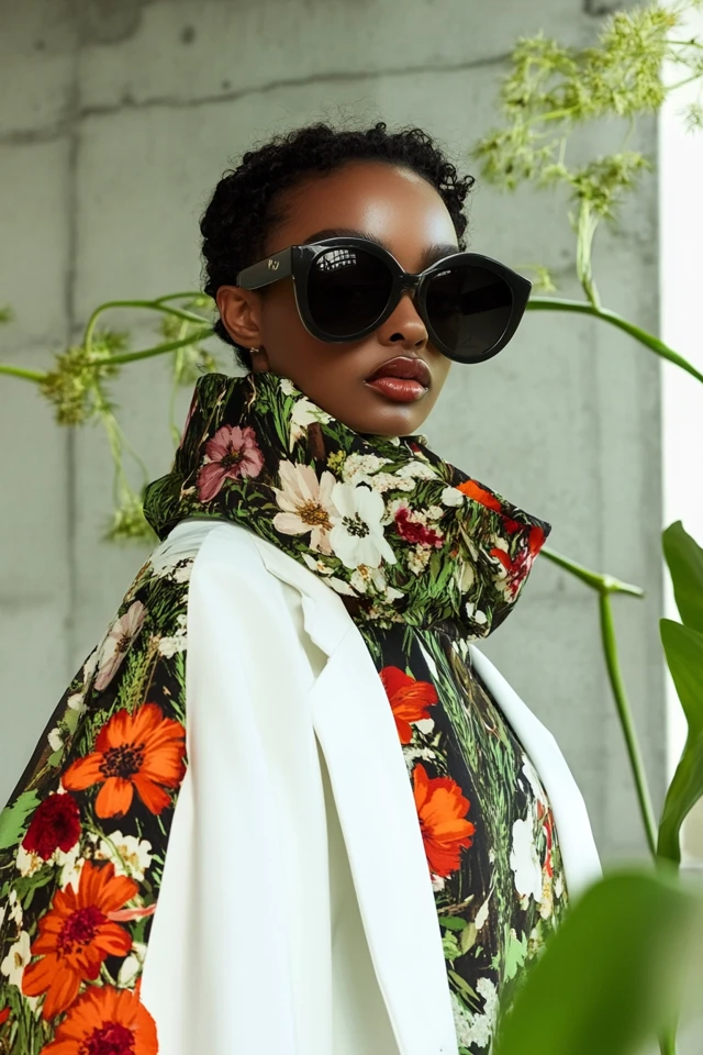 Mixing Floral Accessories with Contemporary Outfits - photo 4
