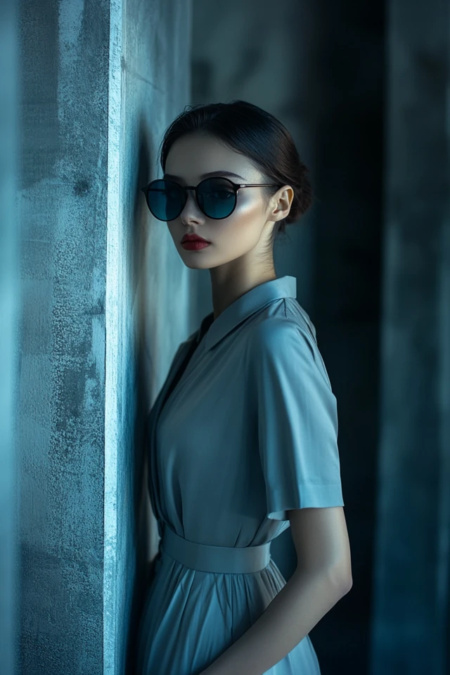Soft Blue and Taupe Palettes for Office Dresses: Elegant and Professional Styling - photo 3