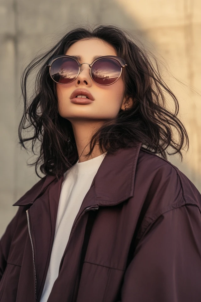 Mixing Brown and Mauve in Modern Work Jackets