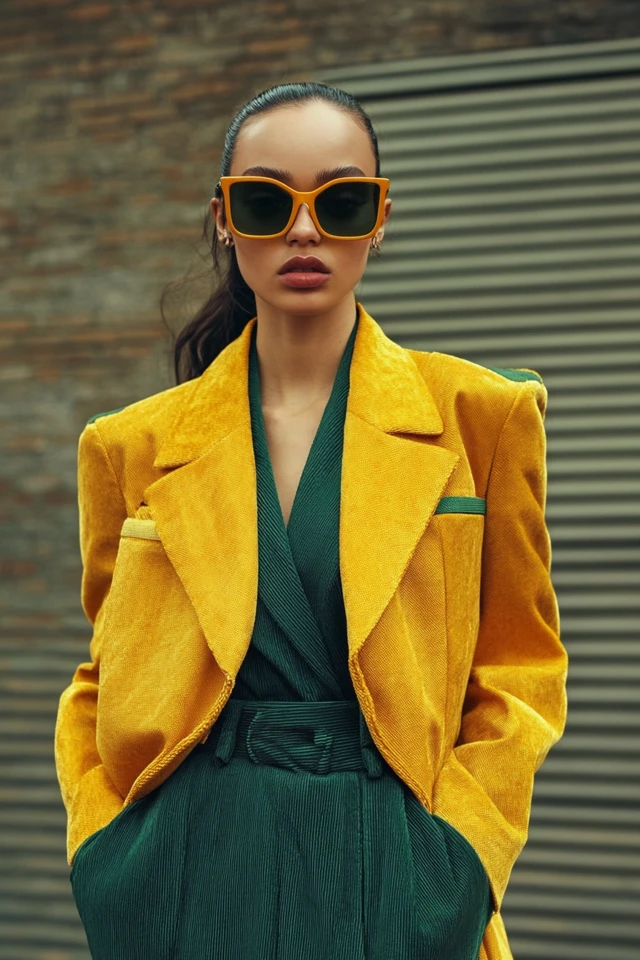 Pairing Lemon Yellow and Forest Green for Bold Outfits