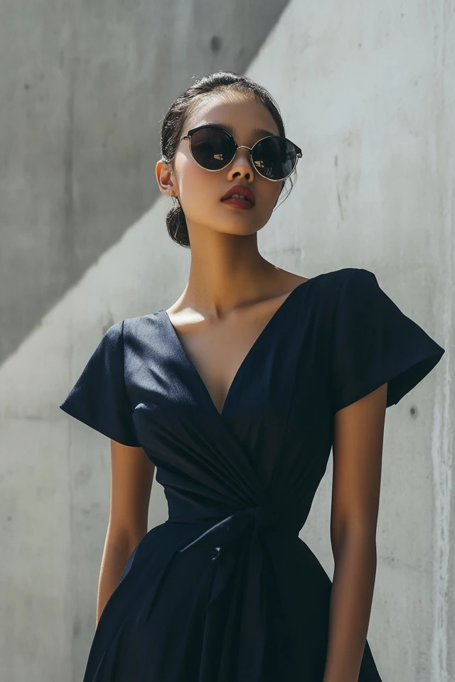 Elegant Navy Dresses for Evening Receptions