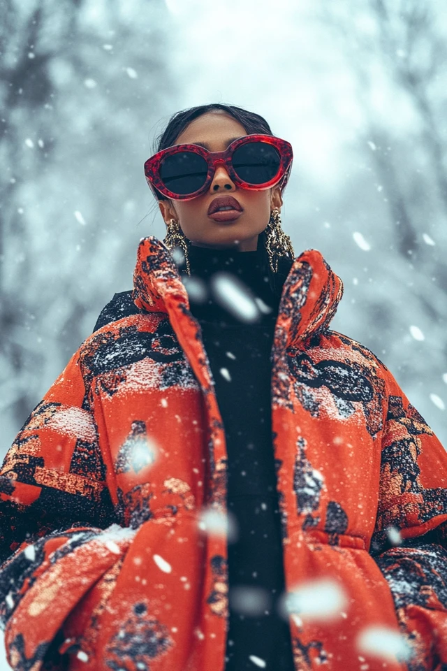 Statement Outerwear for Winter Carnival Events