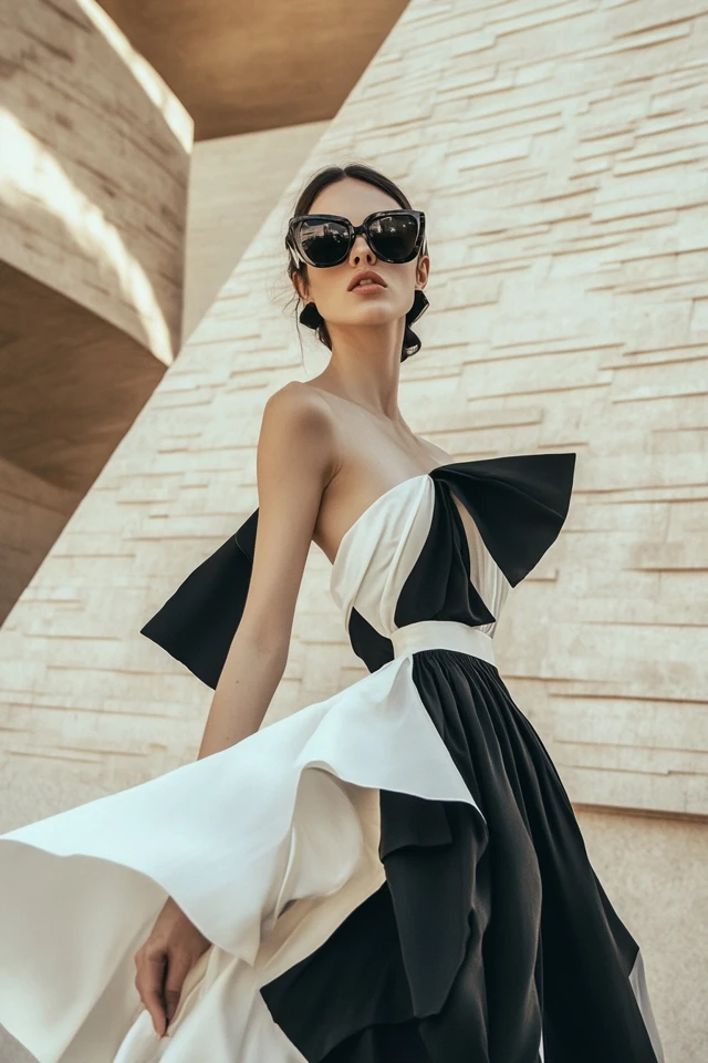 Elegant Asymmetrical Dresses for Formal Dinners