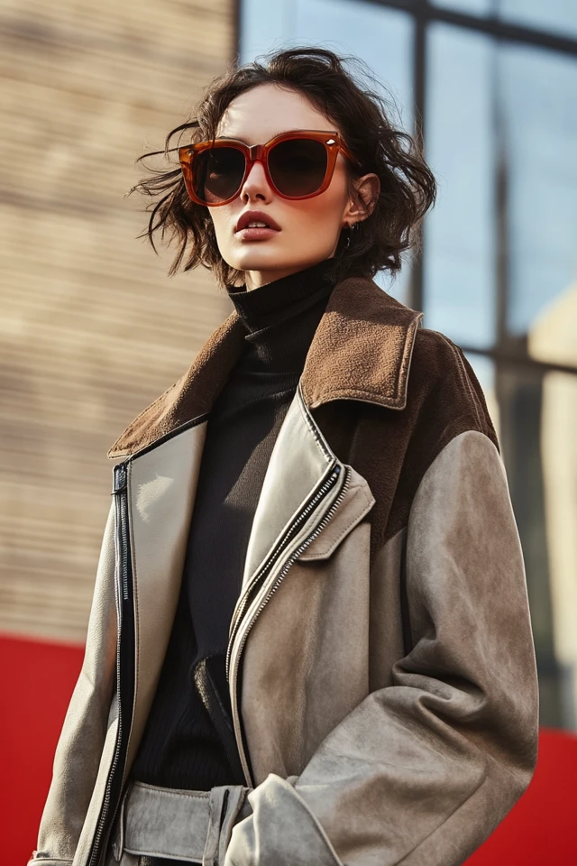 Leather and Suede Blends for Sophisticated Outerwear