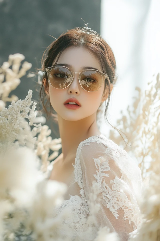 Lace and Chiffon Combinations for Romantic Bridal Looks