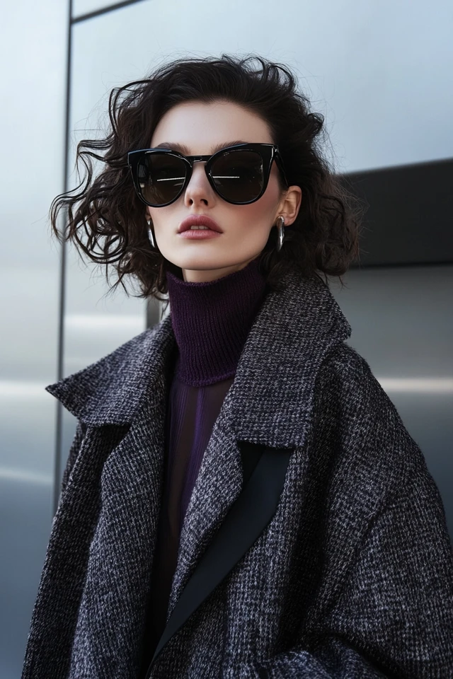 Mixing Wool and Sheer Fabrics in Statement Coats