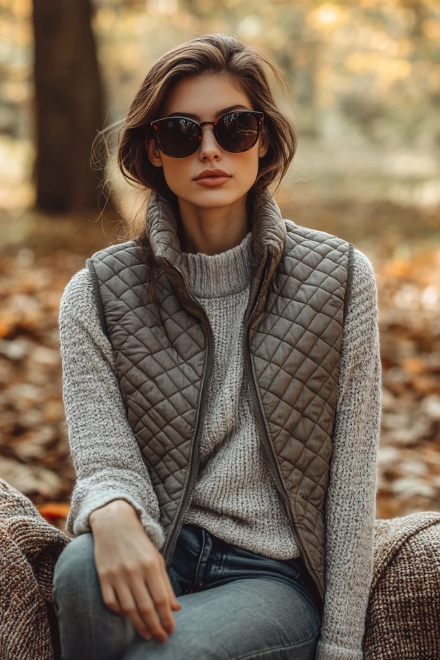 Quilted Vests for Warm and Stylish Fall Layers