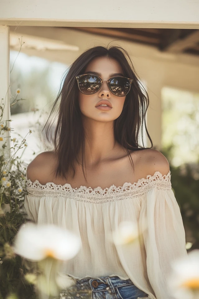 Breezy Peasant Tops for Spring Casual Wear