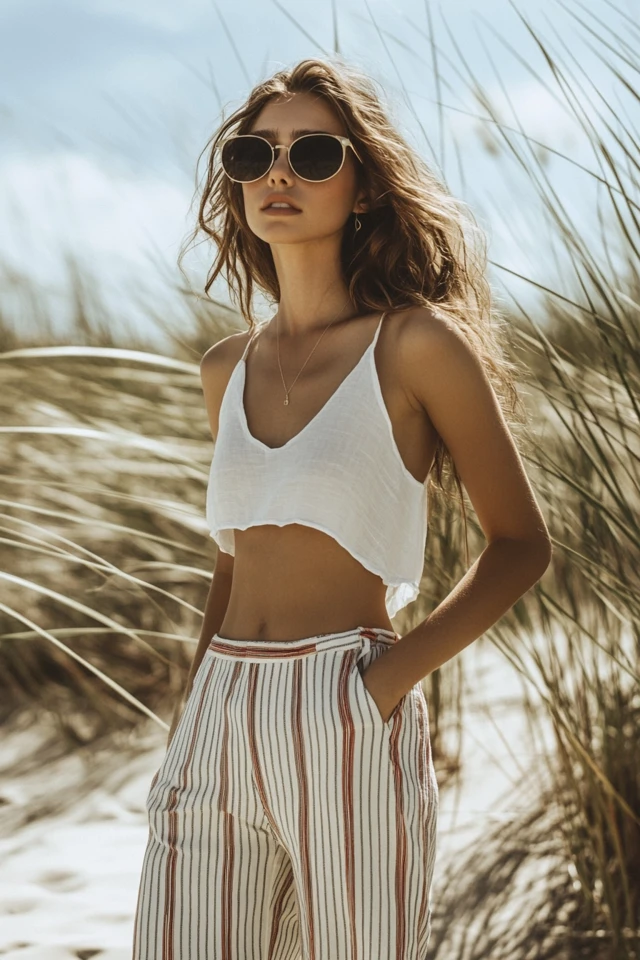 Striped Linen Pants for Easy Summer Styling