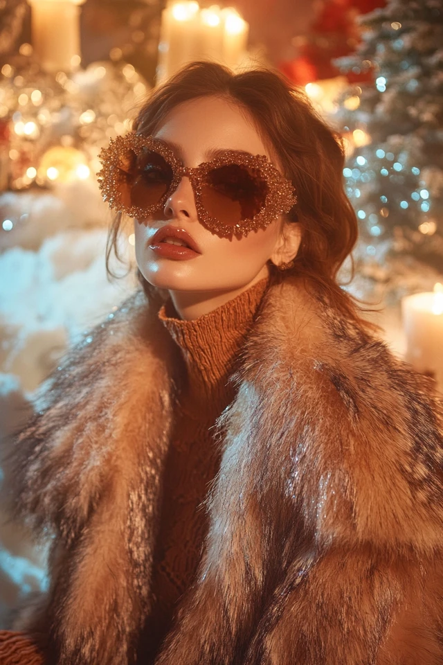 Faux Fur Stoles for Winter Evening Looks