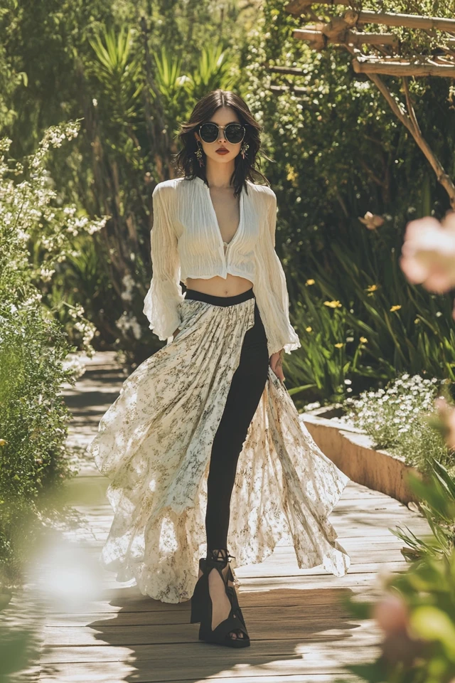 Asymmetrical Skirts in Lightweight Fabrics for Spring Flare