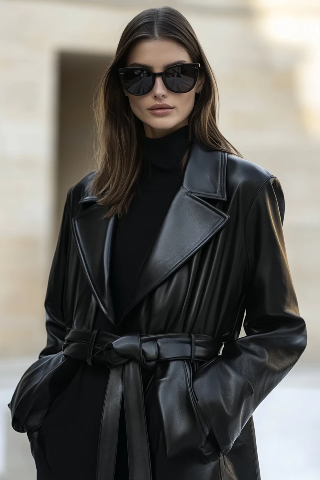 Luxe Leather Coats for Winter Sophistication