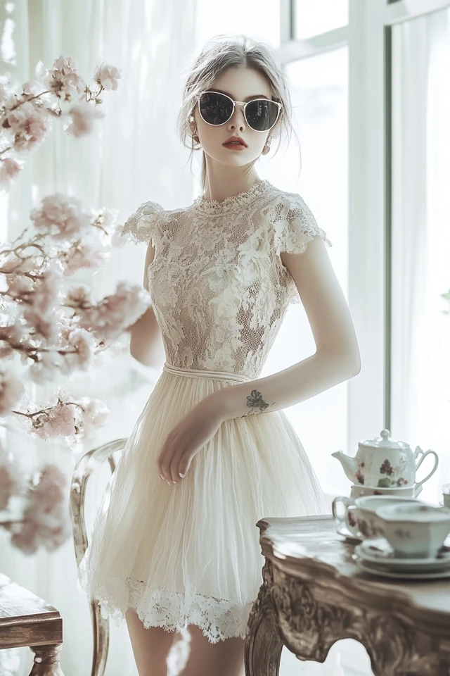 Sophisticated Tea Party Dresses with Lace Details