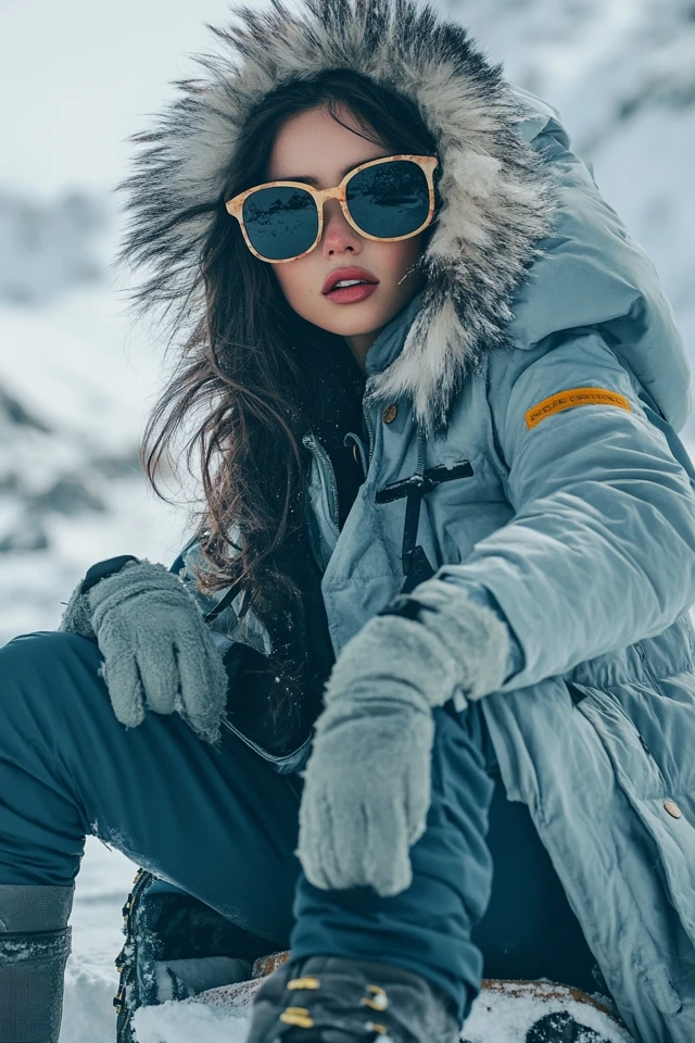 Fluffy Parkas for Arctic Winter Adventures