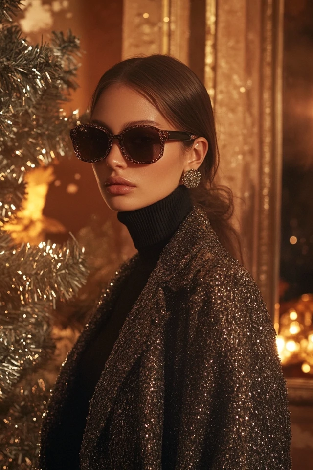 Combining Wool and Sequins for Festive Layers: Cozy Meets Glam