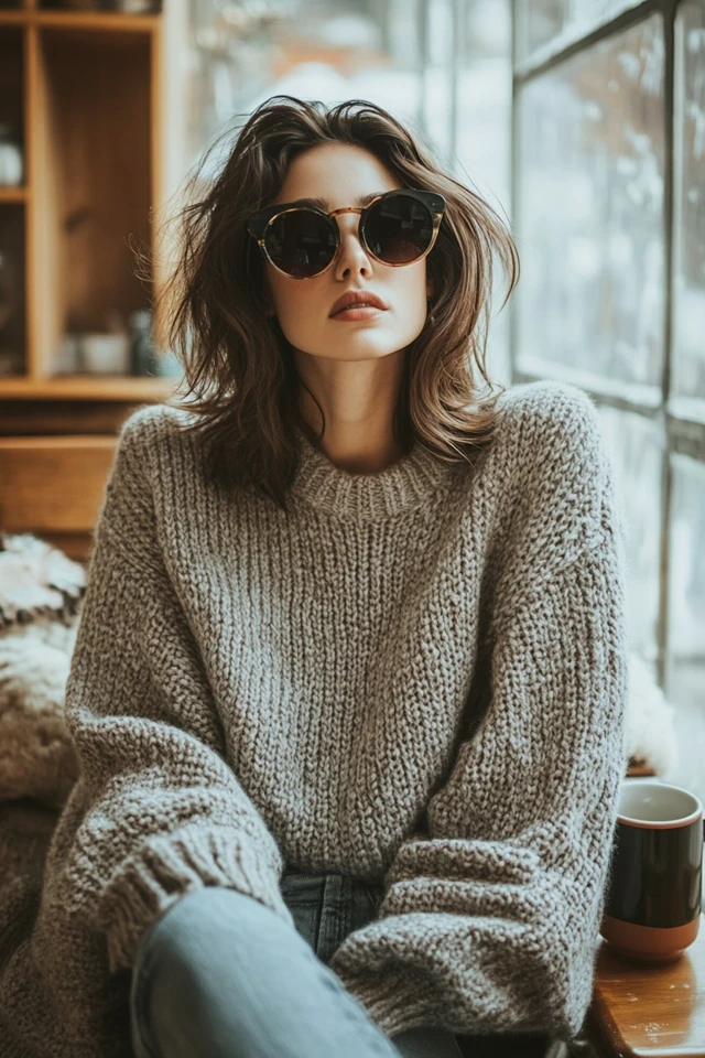 Oversized Sweaters for Frosty Morning Comfort